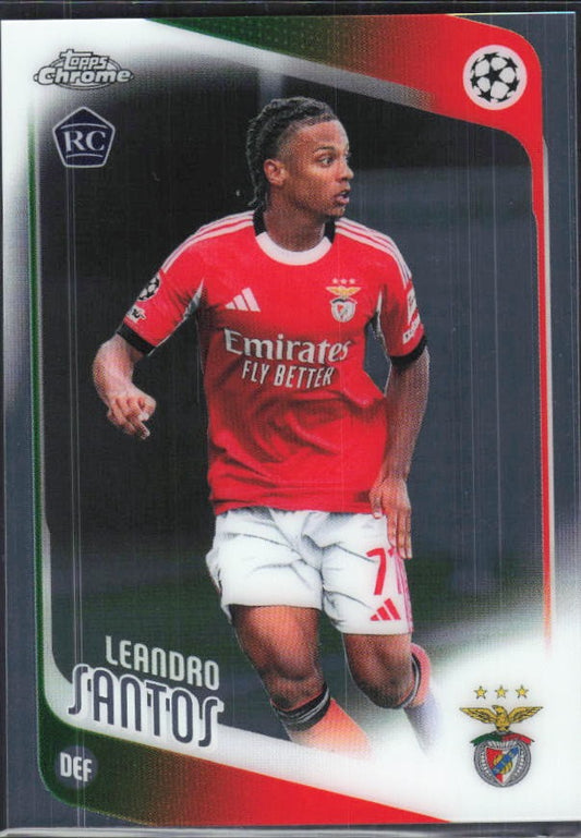 Leandro Santos 2025-26 Topps Chrome UCC #160 – framsida