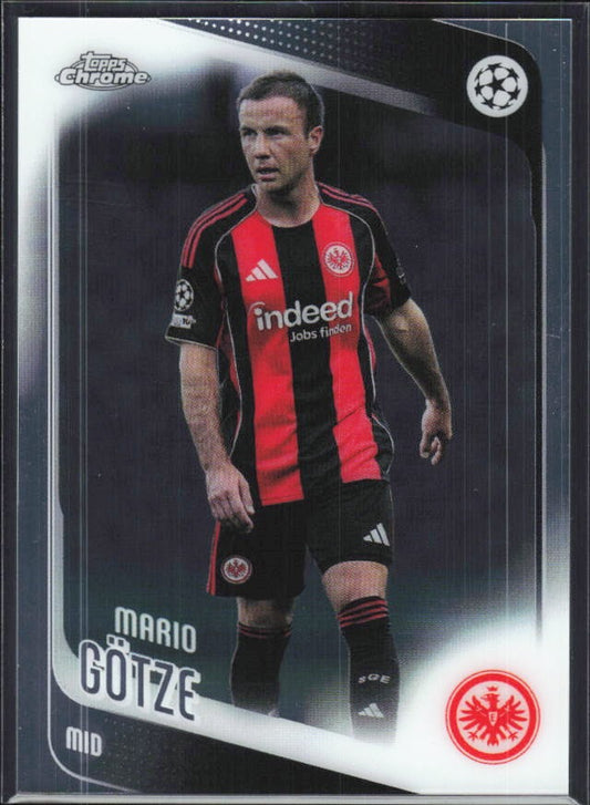 Mario Götze 2025-26 Topps Chrome UCC #162 – framsida
