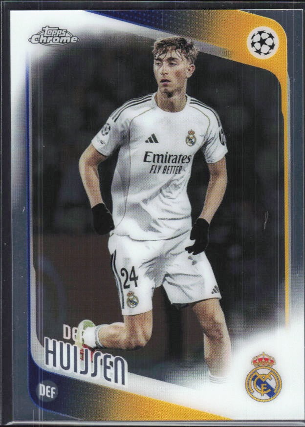 Dean Huijsen 2025-26 Topps Chrome UCC #39 – framsida