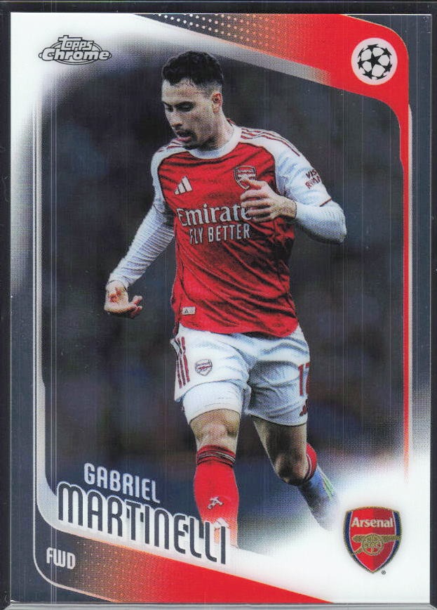 Gabriel Martinelli 2025-26 Topps Chrome UCC #19 – framsida