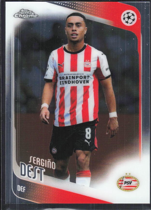 Sergiño Dest 2025-26 Topps Chrome UCC #169 – framsida
