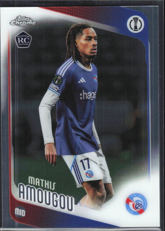 Mathis Amougou 2025-26 Topps Chrome UCC #177 – framsida