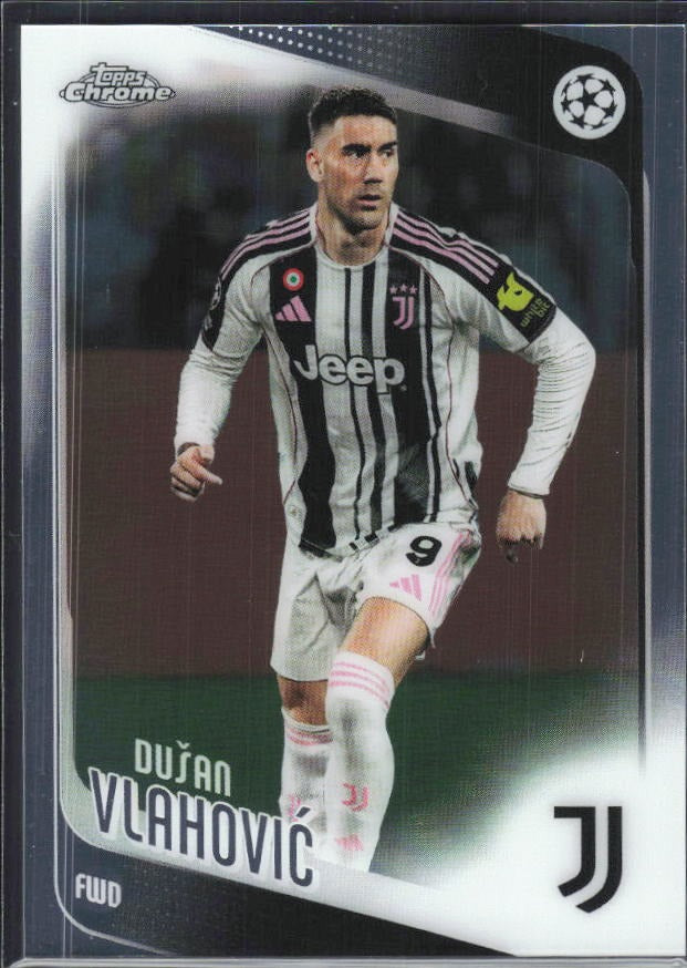 Dušan Vlahović 2025-26 Topps Chrome UCC #175 – framsida