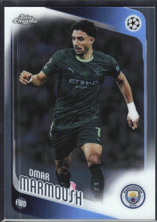 Omar Marmoush 2025-26 Topps Chrome UCC #80 – framsida