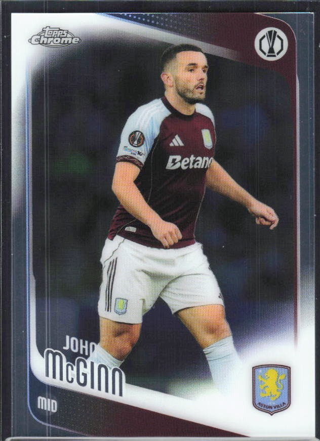John McGinn 2025-26 Topps Chrome UCC #28 – framsida