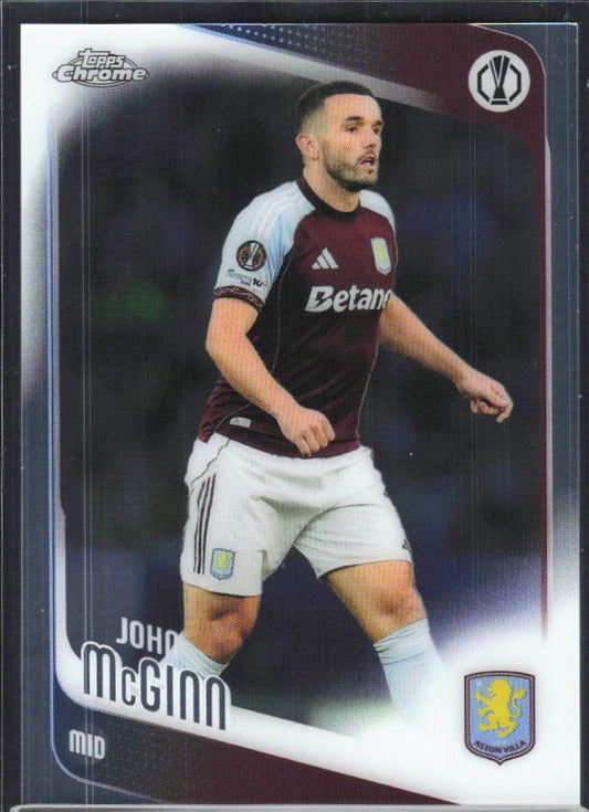 John McGinn 2025-26 Topps Chrome UCC #28 – framsida