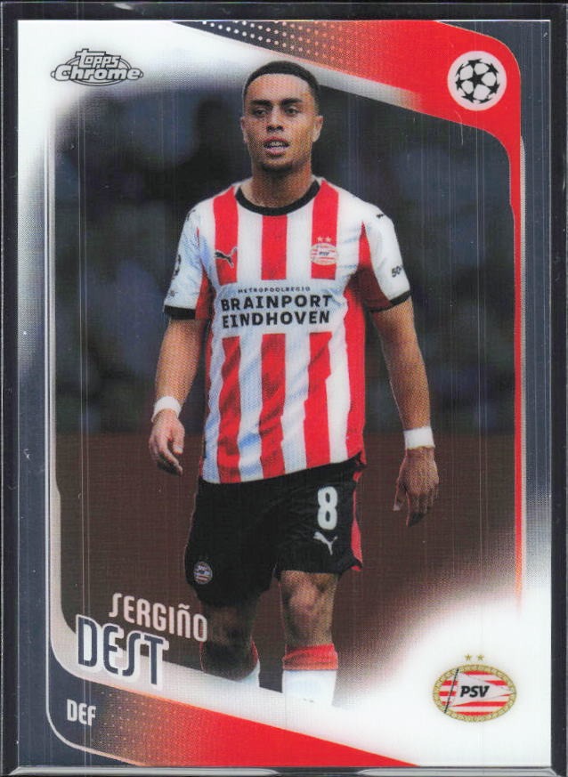 Sergiño Dest 2025-26 Topps Chrome UCC #169 – framsida