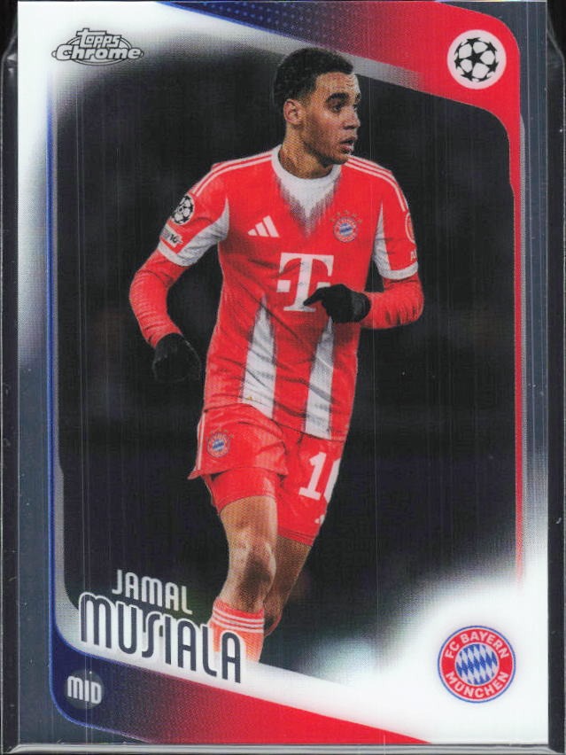 Jamal Musiala 2025-26 Topps Chrome UCC #130 – framsida