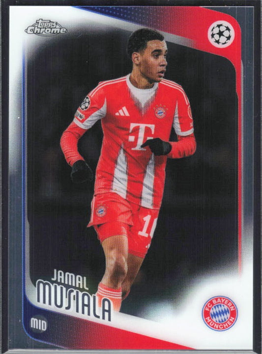 Jamal Musiala 2025-26 Topps Chrome UCC #130 – framsida