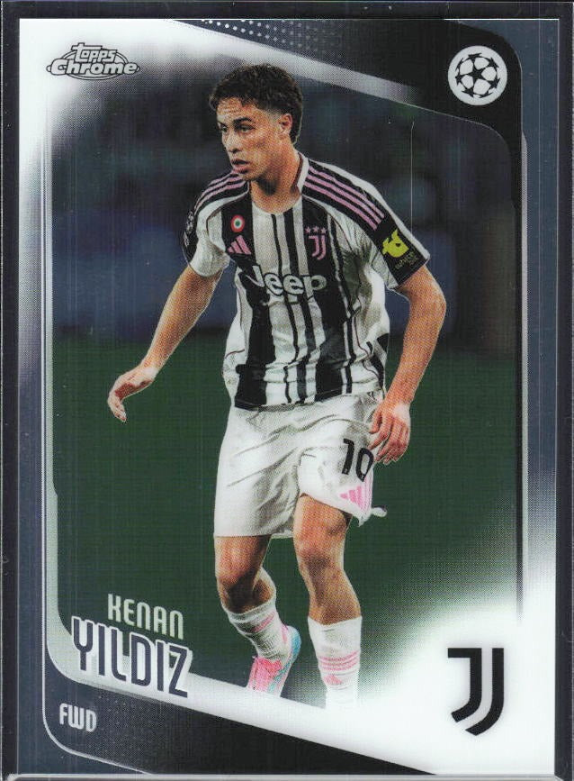 Kenan Yildiz 2025-26 Topps Chrome UCC #147 – framsida