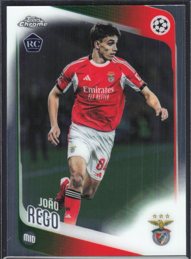 João Rego 2025-26 Topps Chrome UCC #168 – framsida