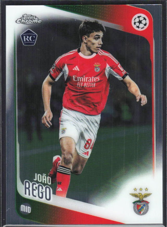 João Rego 2025-26 Topps Chrome UCC #168 – framsida