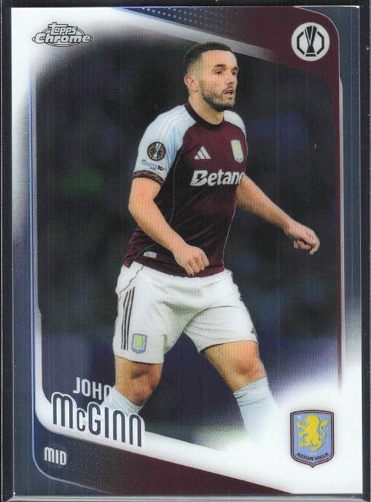 John McGinn 2025-26 Topps Chrome UCC #28 – framsida
