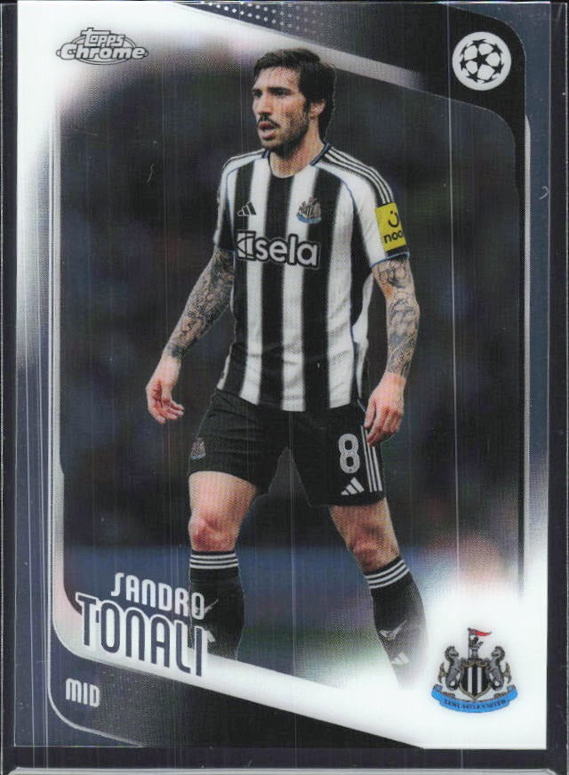Sandro Tonali 2025-26 Topps Chrome UCC #109 – framsida