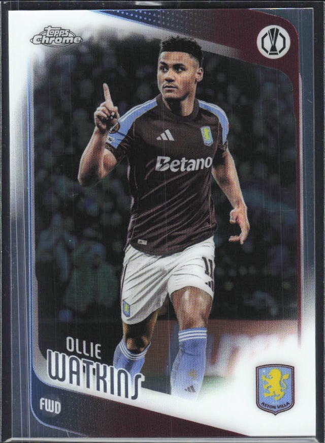 Ollie Watkins 2025-26 Topps Chrome UCC #124 – framsida