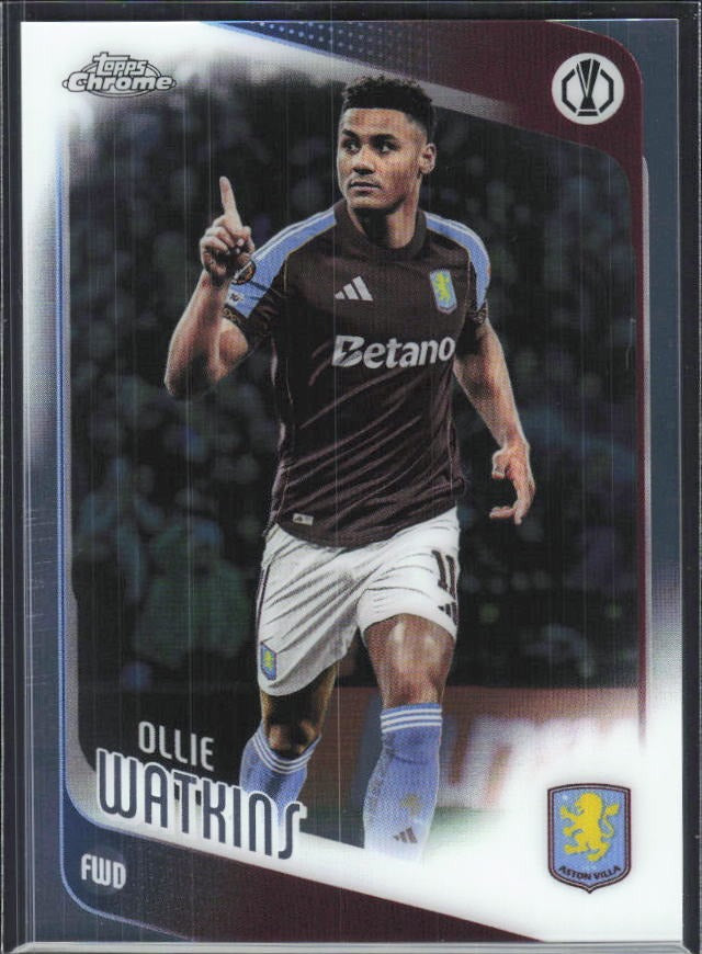 Ollie Watkins 2025-26 Topps Chrome UCC #124 – framsida