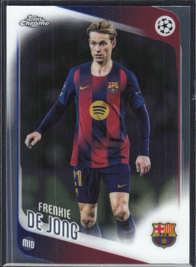 Frenkie de Jong 2025-26 Topps Chrome UCC #135 – framsida