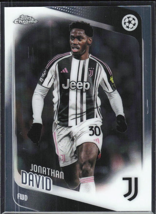 Jonathan David 2025-26 Topps Chrome UCC #17 – framsida