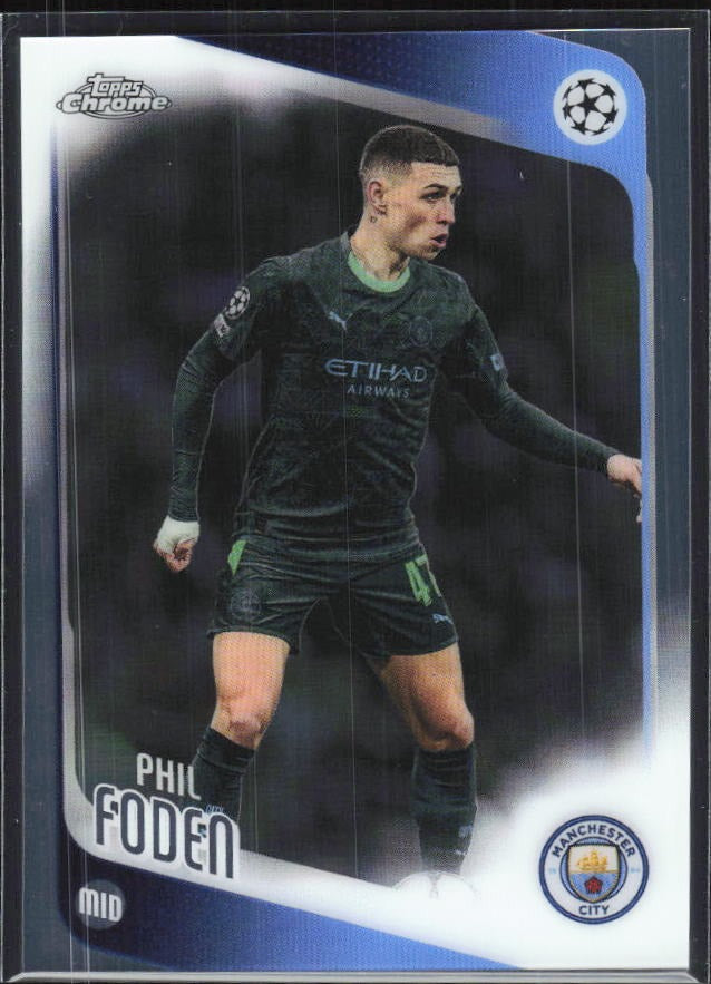 Phil Foden 2025-26 Topps Chrome UCC #103 – framsida