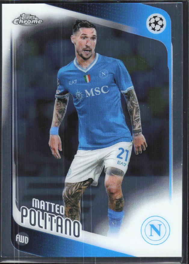 Matteo Politano 2025-26 Topps Chrome UCC #7 – framsida