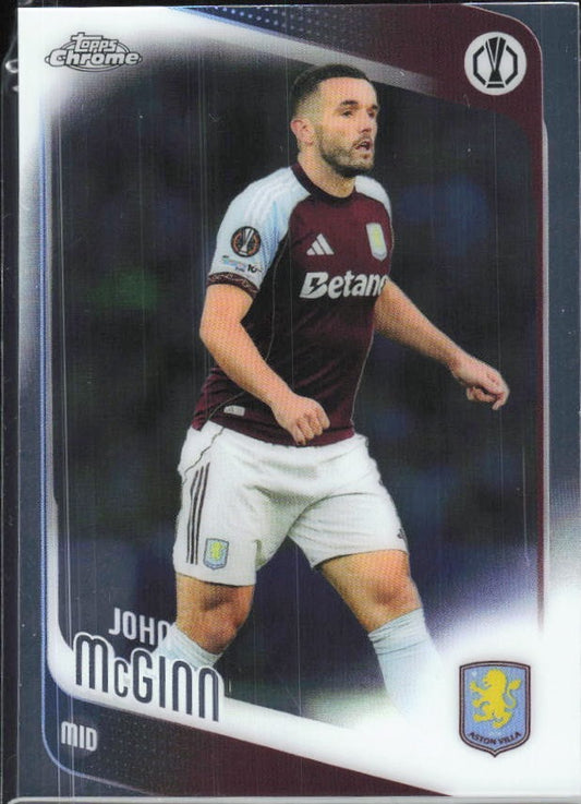 John McGinn 2025-26 Topps Chrome UCC #28 – framsida