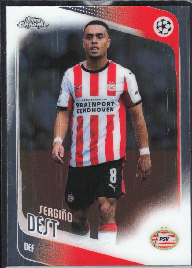 Sergiño Dest 2025-26 Topps Chrome UCC #169 – framsida