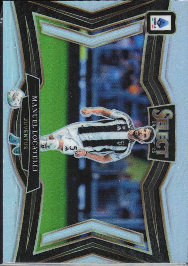 2024-25 Panini Select Serie A Manuel Locatelli Field Level Silver Prizm #211 – framsida
