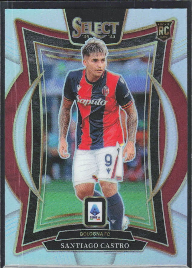 2024-25 Panini Select Serie A Santiago Castro Terrace Multi-Color Prizm #29 – framsida