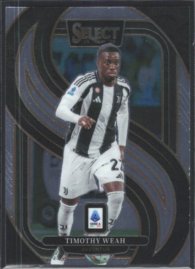2024-25 Panini Select Serie A Timothy Weah Mezzanine #195 – framsida