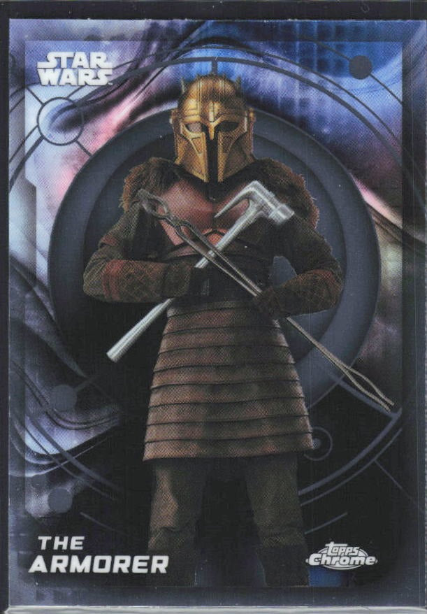 2026 Topps Chrome Star Wars The Armorer Characters #42 – framsida