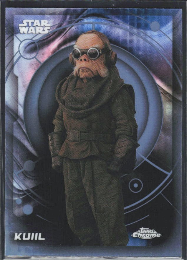 2026 Topps Chrome Star Wars Kuiil Characters Refractor #79 – framsida