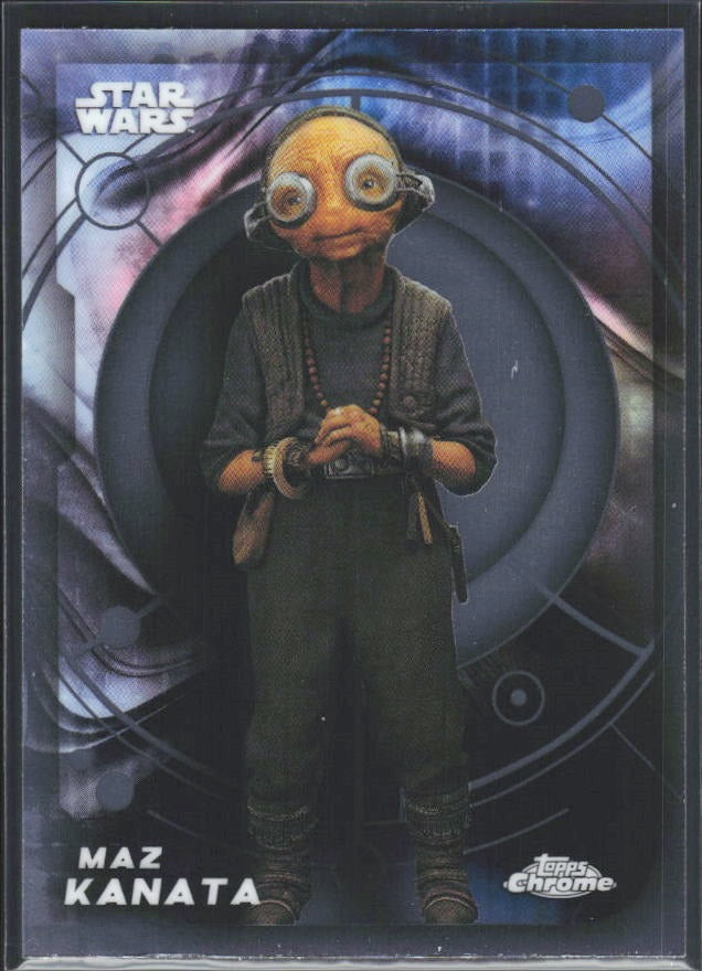 2026 Topps Chrome Star Wars Maz Kanata Characters #30 – framsida