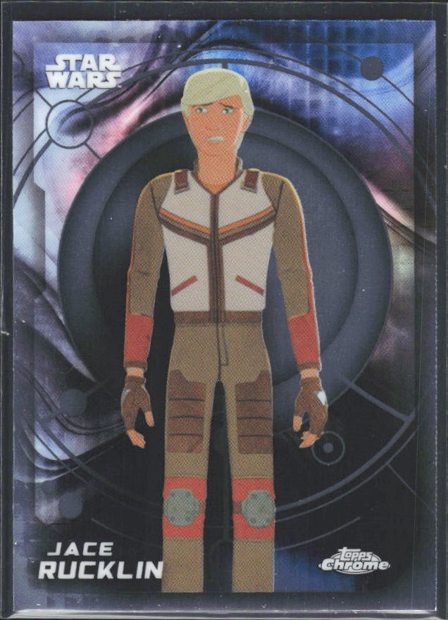 2026 Topps Chrome Star Wars Jace Rucklin Characters #107 – framsida