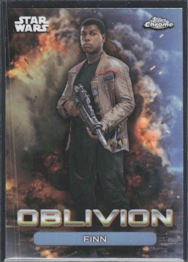 2026 Topps Chrome Star Wars Finn Oblivion #O-11 – framsida
