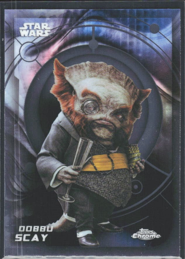 2026 Topps Chrome Star Wars Dobbu Scay Characters #125 – framsida