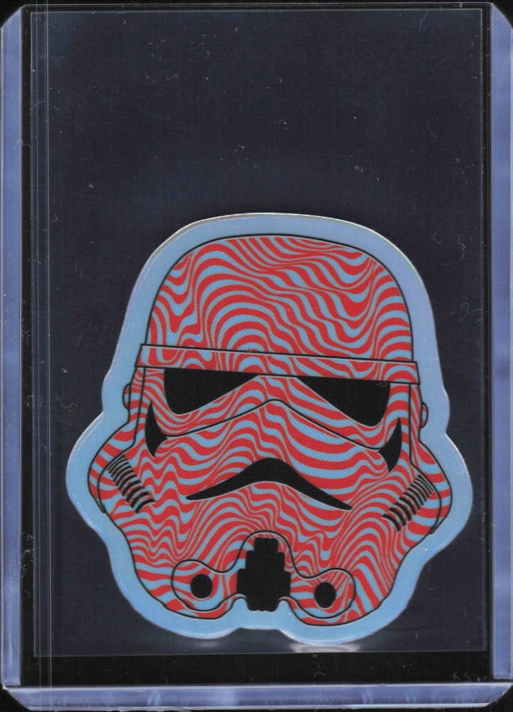 2026 Topps Chrome Star Wars Stormtrooper Command Stormtrooper Command Die-cut, rött vågmönster – variant behöver verifieras #SC-6 – framsida
