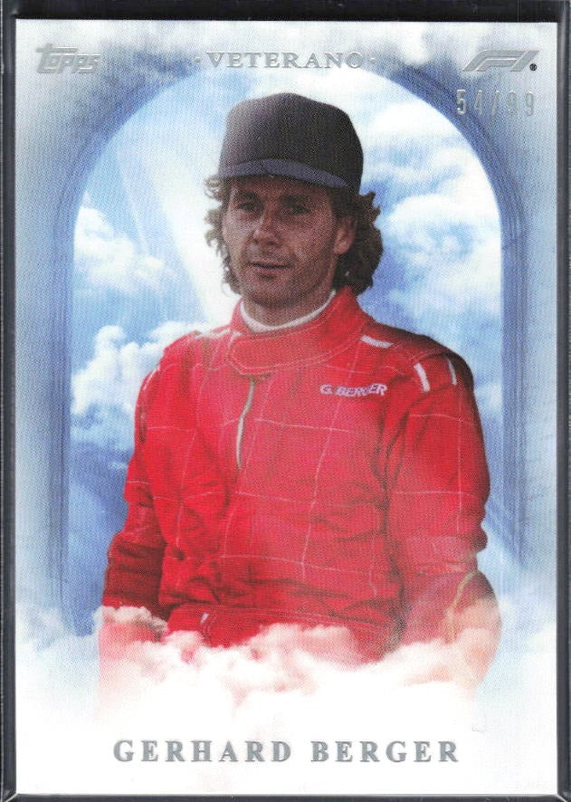 2026 Topps F1 Eccellenza Gerhard Berger Veterano Blue 54/99 – framsida