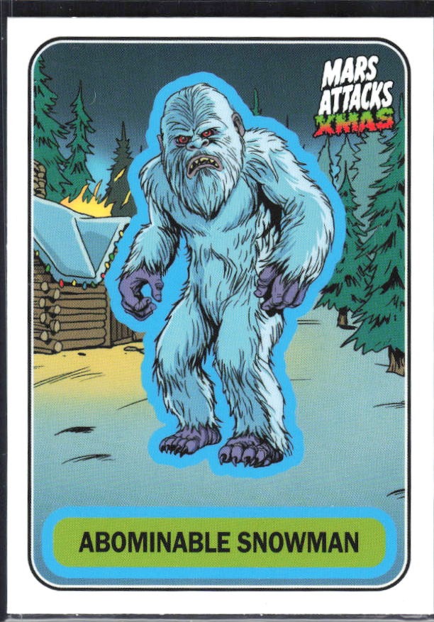 2026 Topps Mars Attacks Christmas Abominable Snowman Characters A #A-61 – framsida