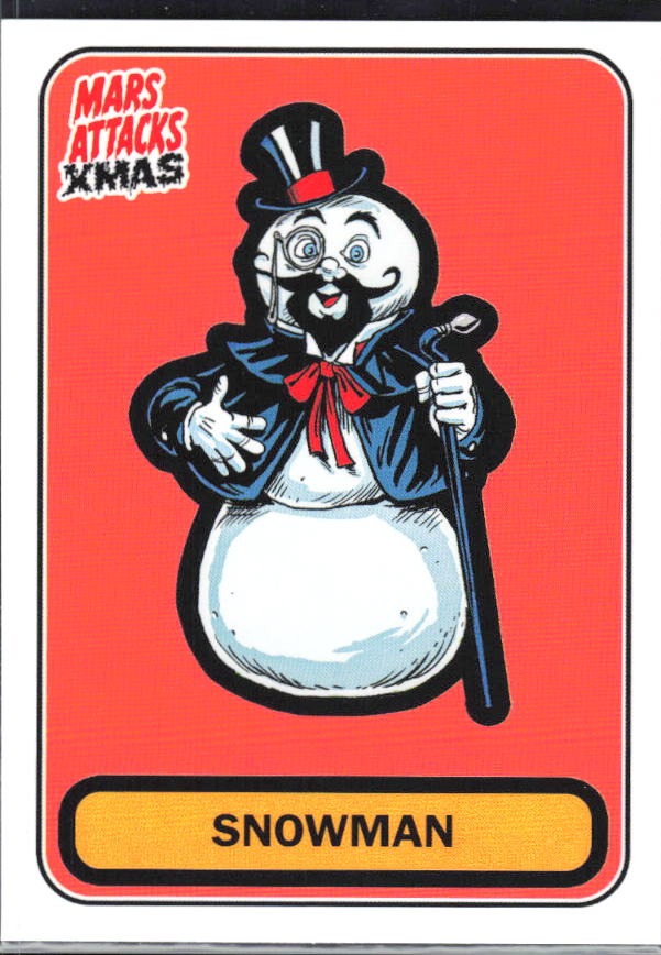 2026 Topps Mars Attacks Christmas Snowman Characters B #B-74 – framsida