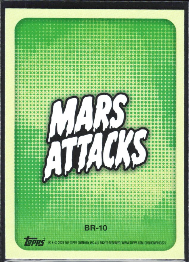 2026 Topps Mars Attacks Christmas Santa’s Workshop / Earth Barracks Battle Ready #BR-10 – baksida
