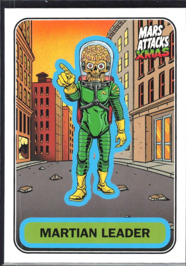 2026 Topps Mars Attacks Christmas Martian Leader Characters A #A-57 – framsida