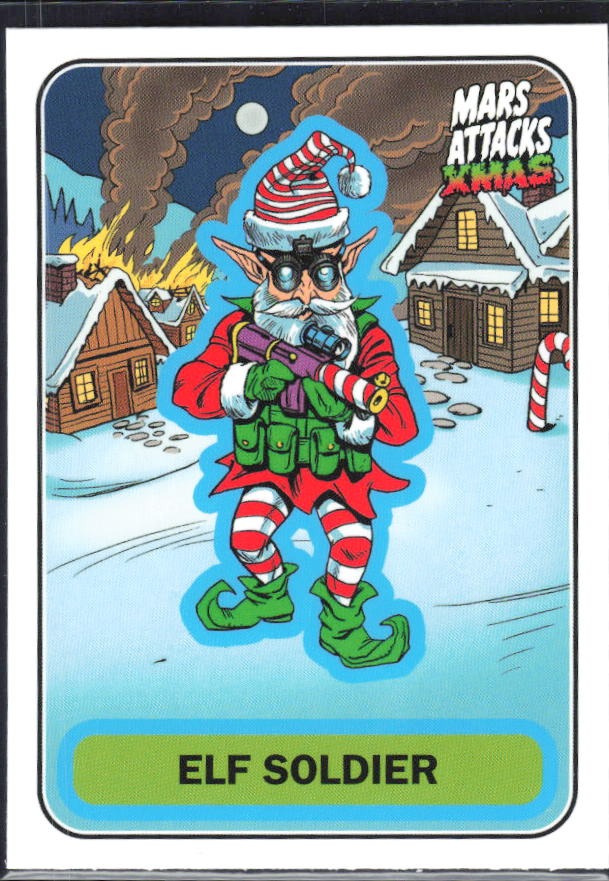 2026 Topps Mars Attacks Christmas Elf Soldier Characters A #A-53 – framsida
