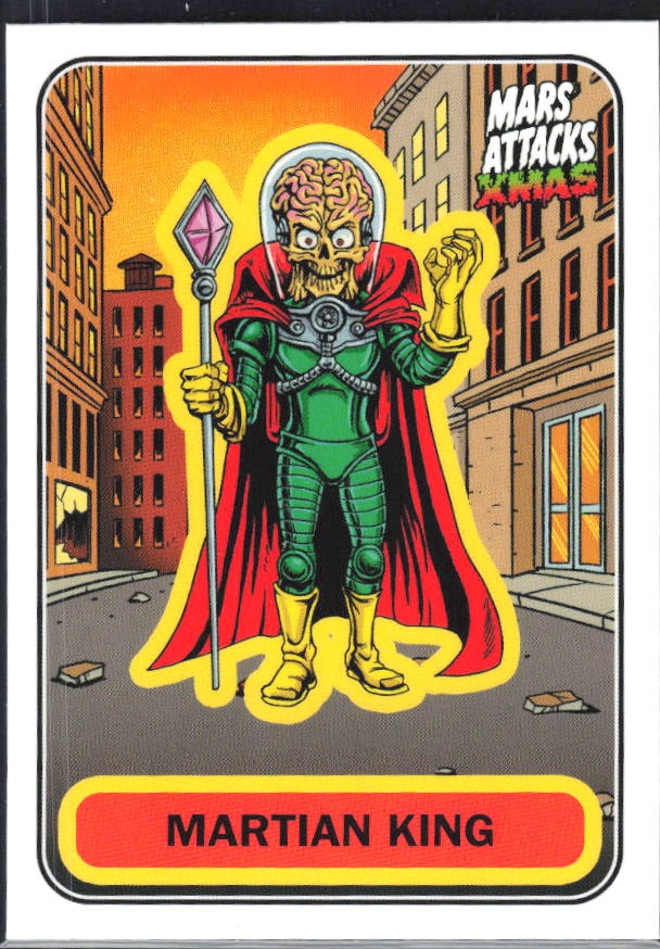 2026 Topps Mars Attacks Christmas Martian King Characters A #A-75 – framsida