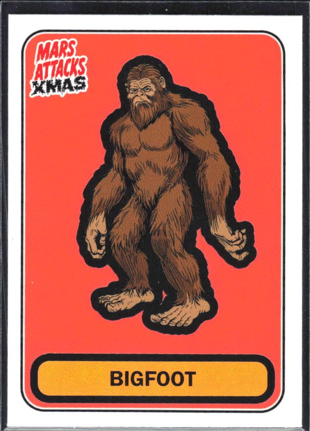 2026 Topps Mars Attacks Christmas Bigfoot Characters B #B-62 – framsida