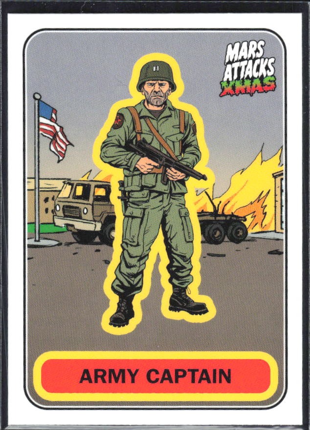 2026 Topps Mars Attacks Christmas Army Captain Characters A #A-55 – framsida