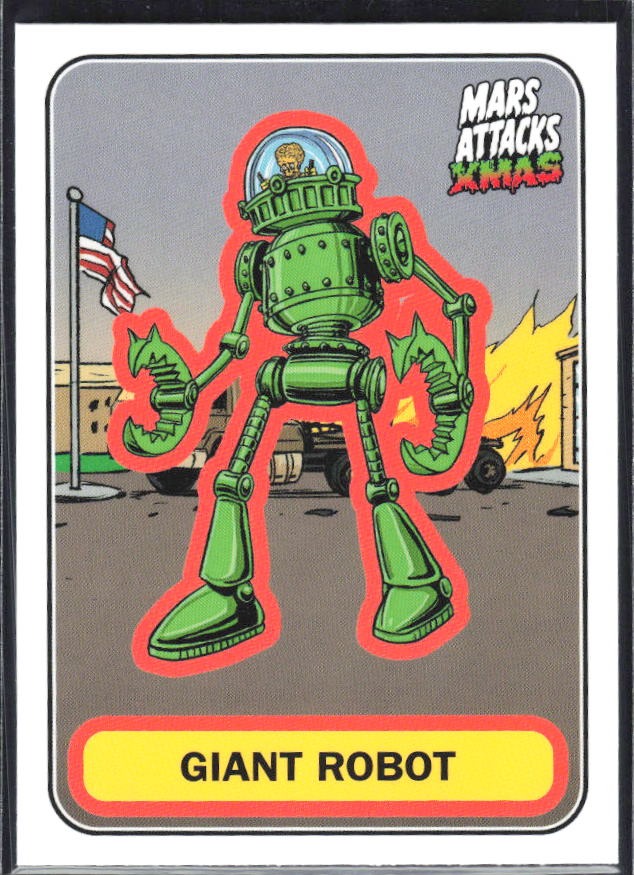 2026 Topps Mars Attacks Christmas Giant Robot Characters A #A-70 – framsida