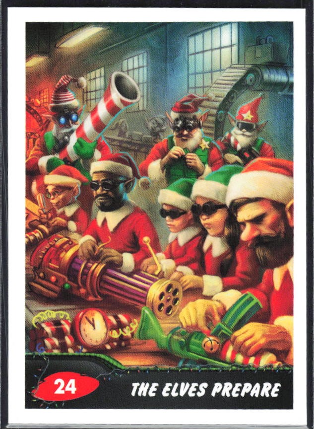 2026 Topps Mars Attacks Christmas The Elves Prepare Base story #24 – framsida