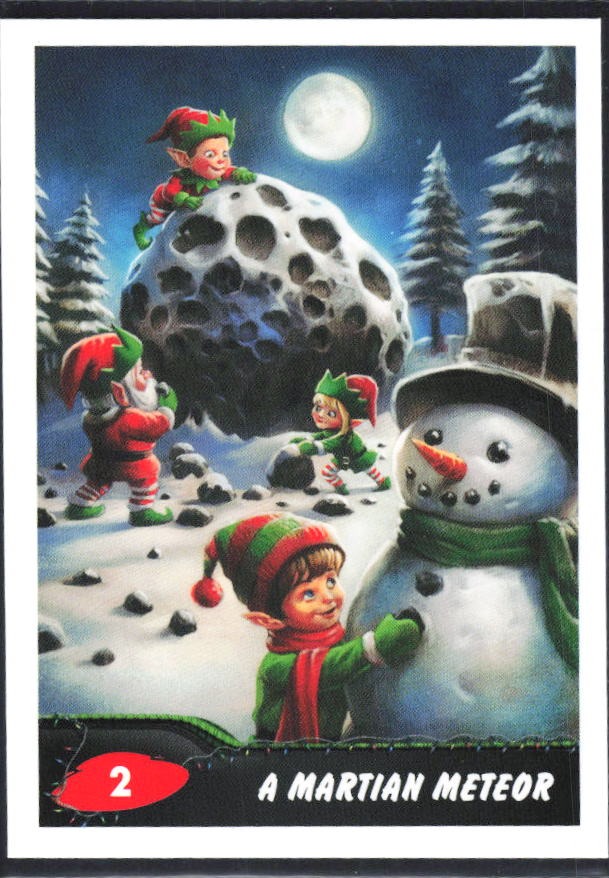 2026 Topps Mars Attacks Christmas A Martian Meteor Base story #2 – framsida
