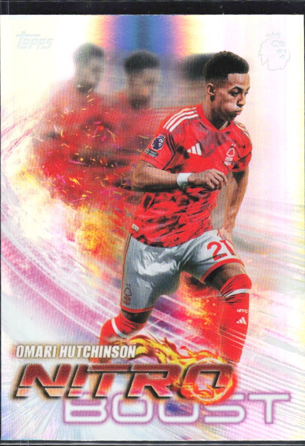 2026-27 Topps Premier League Omari Hutchinson Nitro Boost #NB20 – framsida