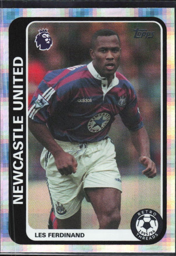 2026-27 Topps Premier League Les Ferdinand Retro Threads #RT23 – framsida